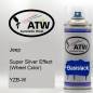 Preview: Jeep, Super Silver Effect (Wheel Color), YZB-W: 400ml Sprühdose, von ATW Autoteile West.